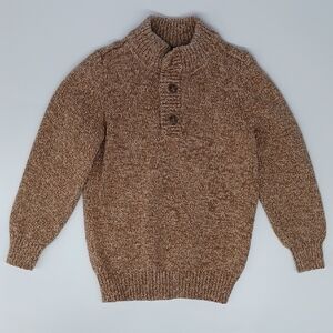 Carter's Boys Camel 3-Button Sweater (Size 6)
